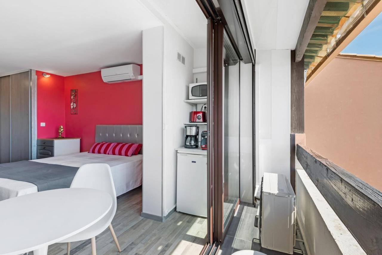 Studio Vue Mer Panoramique, Piscine Port Venus Village Naturiste Agde Eksteriør billede